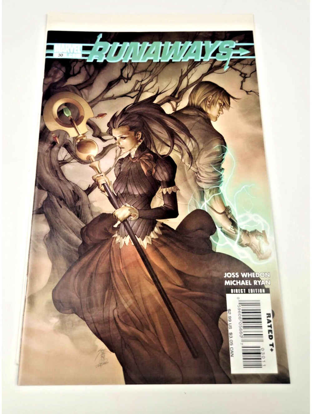 Runaways #30 Joss Whedon Michael Ryan Marvel Comics Direct Edition 2007 VF Vinta